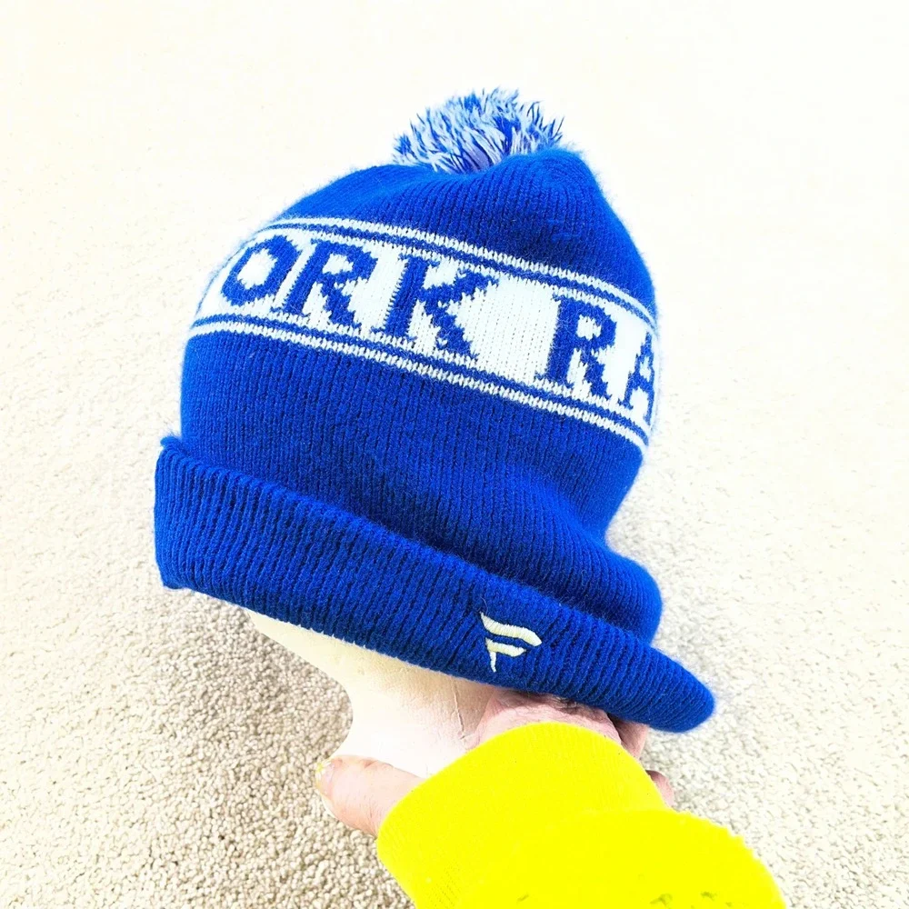 Fanatics New York Rangers‎ Beanie Men OS Blue NHL Knit Pom Cuffed Hat